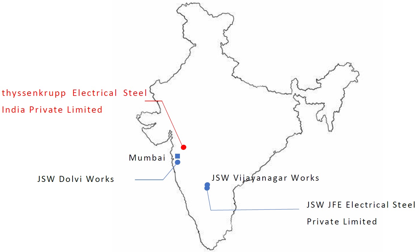 [thyssenkrupp Electrical Steel India Location]