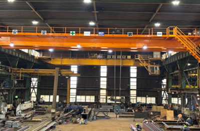 New 20-ton overhead crane made with JGreeX™ green steel